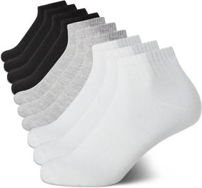 img 4 attached to Rampage Women's Quarter Cut Athletic 🧦 Ankle Socks - 10 Pack - Enhanced SEO