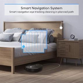 img 2 attached to 🤖 Coredy G800 Smart Navigating Robotic Vacuum with Map Intelligent Technology, 2000Pa Suction - Ideal for Pet Hair. Alexa Compatible, Sweeps and Mops. Cleans Hard Floors to Carpets