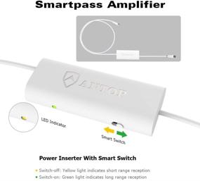 img 3 attached to 📺 ANTOP АНТЕННА ANTV601W Усилитель сигнала телевизионного сигнала Smartpass с высоким усилением, низким уровнем шума и встроенным фильтром 4G LTE - в комплекте с коаксиальными кабелями длиной 3 фута и 0,3 фута, USB адаптером питания и кабелем USB длиной 5 футов.