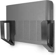 screwless mount for 2.25" cable box and modem logo