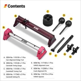 img 3 attached to 🔧 BMW S54 Camshaft Alignment Timing Tool Kit for E46 M3, E35 Z3, E85 E86 Z4 - 9-Piece Set by EWK