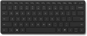 img 3 attached to Matte Black Microsoft 💻 Designer Compact Keyboard: Sleek and Stylish