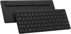 img 2 attached to Matte Black Microsoft 💻 Designer Compact Keyboard: Sleek and Stylish