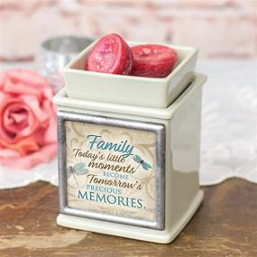 img 3 attached to 🖼️ Elanze Designs Family Moments Precious Ceramic Powder Sand Photo Frame Candle Wax Oil Warmer with Interchangeable Features