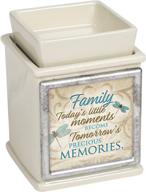 🖼️ elanze designs family moments precious ceramic powder sand photo frame candle wax oil warmer with interchangeable features логотип