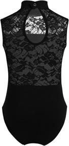 img 3 attached to Inhzoy Hollow Leotard Athletic Costume Sports & Fitness