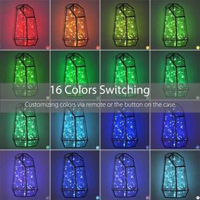 img 3 attached to 🌈 Brilliant Asmader LED Fairy Lights: Remote Control, Waterproof, 16ft 50LEDs, Multicolor Changing, Perfect for Bedroom, Patio, Indoor, Party, Garden