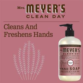 img 1 attached to 🌿 3 Pack of Mrs. Meyer's Clean Day Liquid Hand Soap Rosemary, 12.5 oz