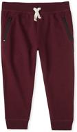 👖 the children's place boys' zip fleece active jogger pants logo