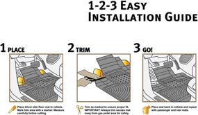 img 1 attached to 🛡️ Armor All Custom Accessories 78842: Premium 4-Piece Tan All Season Rubber Floor Mat Set