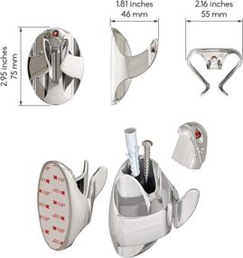 img 1 attached to 🍒 Stylish and Convenient: Chrome Cherry NEATERLY Stick Hook for Organized Spaces