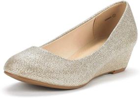 img 4 attached to Sparkle and Shine with 🌟 DREAM PAIRS Women's Debbie Glitter Shoes