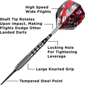 img 2 attached to 🎯 Enhance Your Dart Game with the Viper Blitz 95% Tungsten Steel Tip Darts: Includes Storage/Travel Case