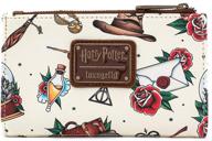 🧙 loungefly potter tattoo leather bi fold: chic and trendy wizardry wallet logo