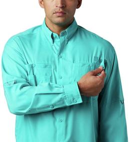 img 1 attached to Columbia Men's PFG Tamiami II UPF 40 Long Sleeve Fishing Shirt - High-performance for fishing enthusiasts