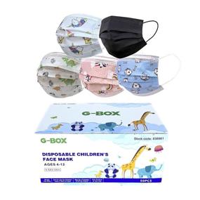 img 4 attached to 👶 Company Children's Disposable 3 Layer Patterns: Stylish, Safe, and Convenient!