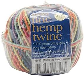 img 2 attached to 🪢 Darice 1984-45 6-Strand Bright Fine Hemp Cord - 200-Feet