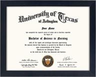 🎓 graduationmall 8.5x11 diploma certificate frame: wood grain, uv protection acrylic – display on wall or tabletop логотип