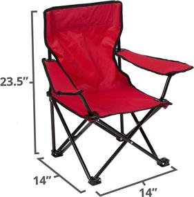 img 1 attached to Прочный и портативный: кресло для детей Pacific Play Tents Ruby Red Kids Super Folding Chair для максимального комфорта при сидении