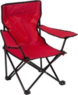 sturdy and portable: pacific play tents ruby red kids super folding chair for ultimate seating comfort logo