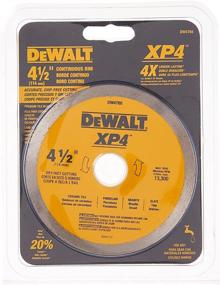 img 1 attached to 🔪 High-Performance DEWALT 4-1/2-Inch Diamond Blade for Porcelain Tile, Suitable for Wet and Dry Cutting (Model DW4765)