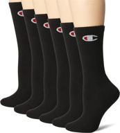 champion women double 6 pair socks logo