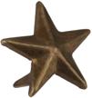 decorative rivets five pointed bronze leather craft logo