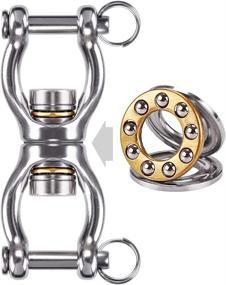 img 4 attached to 🪁 Dolibest Stainless Steel Swing Swivel with Bearing - Permanent Antirust, Double Open 360° Rotation, 770LB Capacity - Ideal for Web Tree Swing, Aerial Dance, Swing Yoga Swing Sets - Hang with Ease!