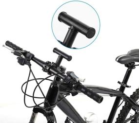 img 2 attached to 🚴 Enhance Your Bike's Handlebar Functionality with VGEBY1 Bike Handlebar Extender: T+ O-Shaped Mount Bracket, Flashlight Holder, and More!