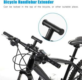 img 1 attached to 🚴 Enhance Your Bike's Handlebar Functionality with VGEBY1 Bike Handlebar Extender: T+ O-Shaped Mount Bracket, Flashlight Holder, and More!