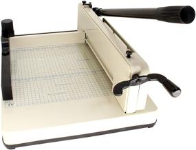 img 3 attached to 🗂️ HFS (R) Heavy Duty Guillotine Paper Cutter - 12'' (12 Inch Paper Cutter)