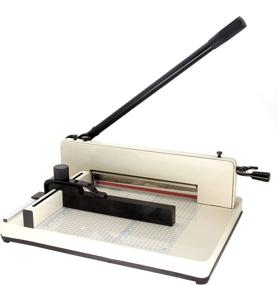 img 2 attached to 🗂️ HFS (R) Heavy Duty Guillotine Paper Cutter - 12'' (12 Inch Paper Cutter)