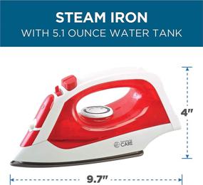 img 3 attached to 🔴 Red Commercial Care Steam Iron, 1200 Watts