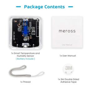 img 3 attached to 🌡️ meross Wireless Temperature and Humidity Monitor Sensor: Hub Required, Alerts Thermometer & Hygrometer, IFTTT Support - Ideal for House, Wine Cellar, Living Room, Baby Room, and Pet Monitoring