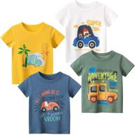 🚧 tabnix excavator crewneck t shirts: stylish toddler boys' clothing for little construction enthusiasts! logo