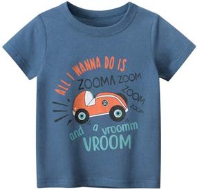 img 1 attached to 🚧 TABNIX Excavator Crewneck T Shirts: Stylish Toddler Boys' Clothing for Little Construction Enthusiasts!