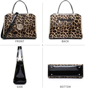 img 2 attached to Designer Handbags Leather Briefcases Satchel Women's Handbags & Wallets in Totes