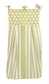img 1 attached to Tadpoles Stripe Diaper Stacker Green