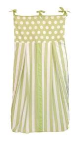 img 2 attached to Tadpoles Stripe Diaper Stacker Green