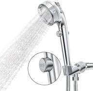 🚿 dotte high pressure shower head with handheld and on/off switch - detachable shower head for rvs with hose and adjustable angle bracket - built-in power wash for cleaning tub, tile, and pets logo