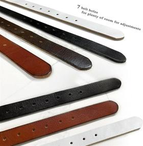 img 1 attached to 👩 BS 100 Womens Vintage Style Leather Belts - Ideal Men's Accessories