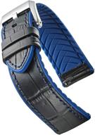 🐊 genuine alligator leather silicone waterproof men's watches: premium style meets durability logo