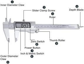 img 3 attached to COMOPEZ Micrometer Electronic Woodworking Millimeter