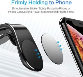 img 2 attached to 📱 2 Pack Emoly Magnetic Phone Car Mount - Universal Air Vent Cradle for iPhone Xs Max XR X 8 7 6 Plus 6s SE 5s 4 Galaxy S10 S9 S8 S7 S6 S5 S4 Nexus - 2020 Edition - Black