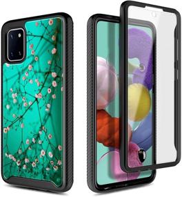 img 3 attached to 📱 E-Began Full-Body Shockproof Protective Bumper Cover Case for Samsung Galaxy Note 10 Lite (2020) with Built-in Screen Protector - Plum Blossom (Not compatible with Note 10/Note 10 Plus)