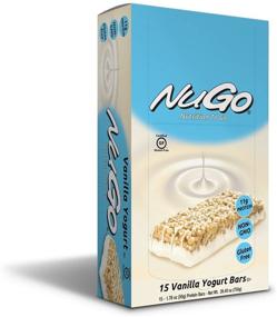 img 3 attached to 🍒 NuGo Protein Bar, Vanilla Yogurt Flavor, High 11g Protein, Low 170 Calories, Gluten Free, 1.76 Ounce (Pack of 15) for Optimal Health