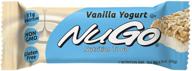 🍒 nugo protein bar, vanilla yogurt flavor, high 11g protein, low 170 calories, gluten free, 1.76 ounce (pack of 15) for optimal health logo