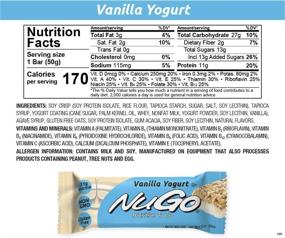 img 1 attached to 🍒 NuGo Protein Bar, Vanilla Yogurt Flavor, High 11g Protein, Low 170 Calories, Gluten Free, 1.76 Ounce (Pack of 15) for Optimal Health