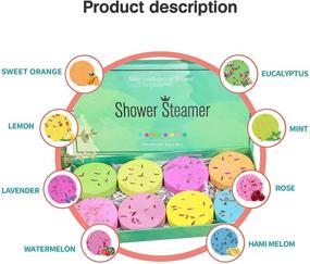 img 1 attached to 🚿 SZXTC Расслабляющие шарики для душа: ароматерапевтические бомбы для самостоятельного ухода с эфирными маслами - уют, расслабление в спа, йога, подарки на день рождения, Рождество, для новой мамы для женщин (8 таблеток)