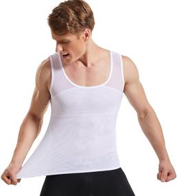 img 2 attached to 👕 HANERDUN Shaper Compression Gynecomastia Slimming Men's Clothing: Enhance Confidence and Active Lifestyle